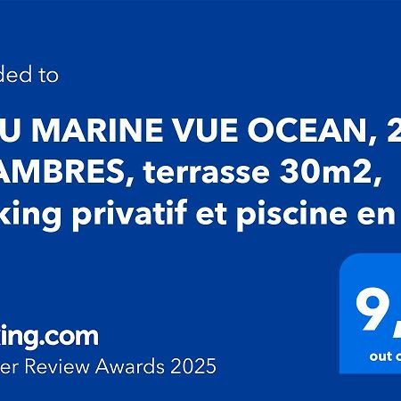 Bleu Marine Vue Ocean, 2 Chambres, Terrasse 30M2, Parking Privatif Et Piscine En Ete Lacanau Buitenkant foto